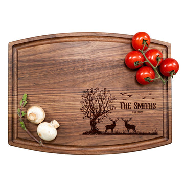 Hunting Outdoor Cutting Board, Hunting Gifts Men, Deer Hunting Decor, Personalized Cutting Board for Camping, Engraved Wood Cutting Boards, Outdoor-Nature & Hunting Gift