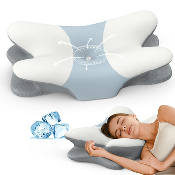 Cervical Neck Pillow - Contour Memory Foam Pillows for Pain Relief
