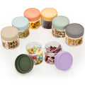 Lulonpon 8-Pack Thick Glass 2oz Mini Mason Jars with Lids - Airtight Condiment Containers, Salad Dressing Cups & Sauce Bottles for Lunch Box, Travel, Pantry Storage