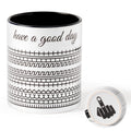Hidden Message Coffee Mug - 11oz Black Prank Ceramic Coffee Cup with Fuck This Shit Swear Word Gift for Sarcastic Friends Liberal Coworkers Office Work Bestie Coffee Lover Humor Family