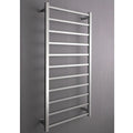 Towel Warmer Wall-Mounted 11 Bar Electric Heated Towel Rail Radiator, 304 Stainless Steel Electric Heated Towel Rack Bathroom Drying Rack, Polished Finish,Hardwired (Plug in)
