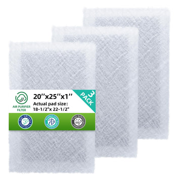 20x25 Replacement Filter Pads Compatible with Pristine Air Cleaner,Electrostatic Fiberglass+Activated Carbon(3 Pack)