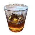 Dead Head Props Realistic fake 10 oz Whiskey on the Rocks glass (round), Great as as a gag gift or prank!
