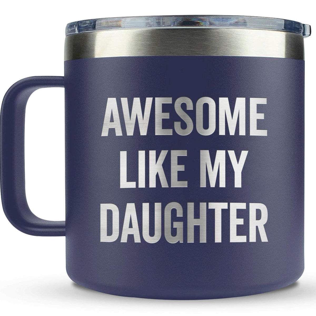 Fathers Day Gift for Dad from Daughter - Funny Dads Birthday Gifts from Daughters - Funny dad Gifts from daughter - Best dads Ever Gifts - Fathers Birthday Gifts - Best Dad Mug 14Oz Stainless Steel