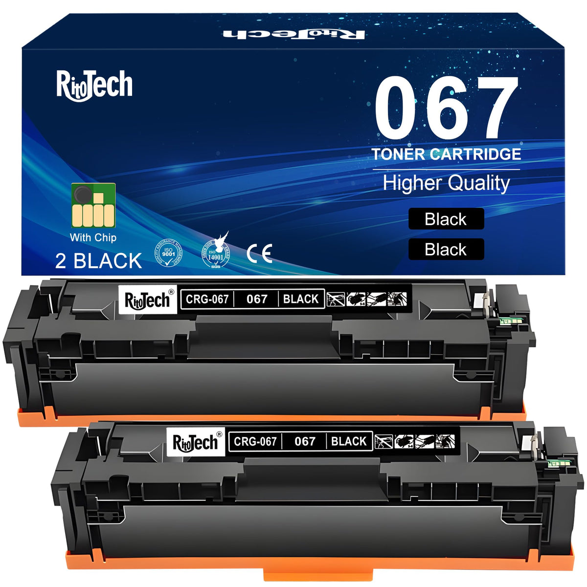 067 Black Toner Cartridge,Replacement for Canon 067 067H CRG-067 for imageCLASS MF653Cdw MF654Cdw MF656Cdw LBP633Cdw LBP632Cdw MF652Cw MF652Cdw Printer,with Chip