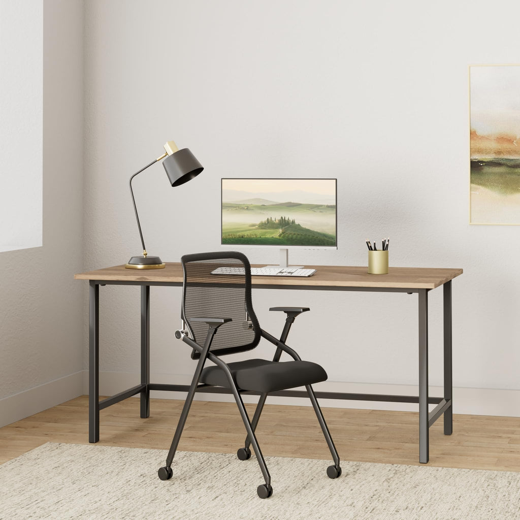 Brobriyo 20 Pack Stackable & Foldable Conference Room Chairs with Lumbar Support, Armrest - Ergonomic Mesh Bouncing Back for Office Meeting,