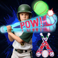 Geefuun Pool Toys Beach Games for Kids - Inflatable Baseball with LED Light-up Glow in the Dark Bat Party Outdoor, Boys Ages 8-12 Water
