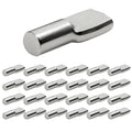 5mm Shelf Pegs for Shelves Cabinet Shelf Support Pegs Metal Shelving Pins for Bookshelf Furniture Kitchen Closet Heavy Duty Pegs Bracket for Shelves in Cabinet Metal Shelf Clips 50Pcs