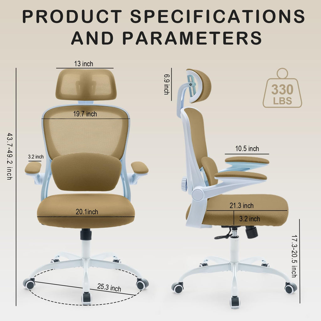 Big and Tall Office Chair 650lbs,heavy Duty Office Chairs with Dual Rubber Wheels,extra Wide Desk Chair,adjustable Ergonomic Lumbar