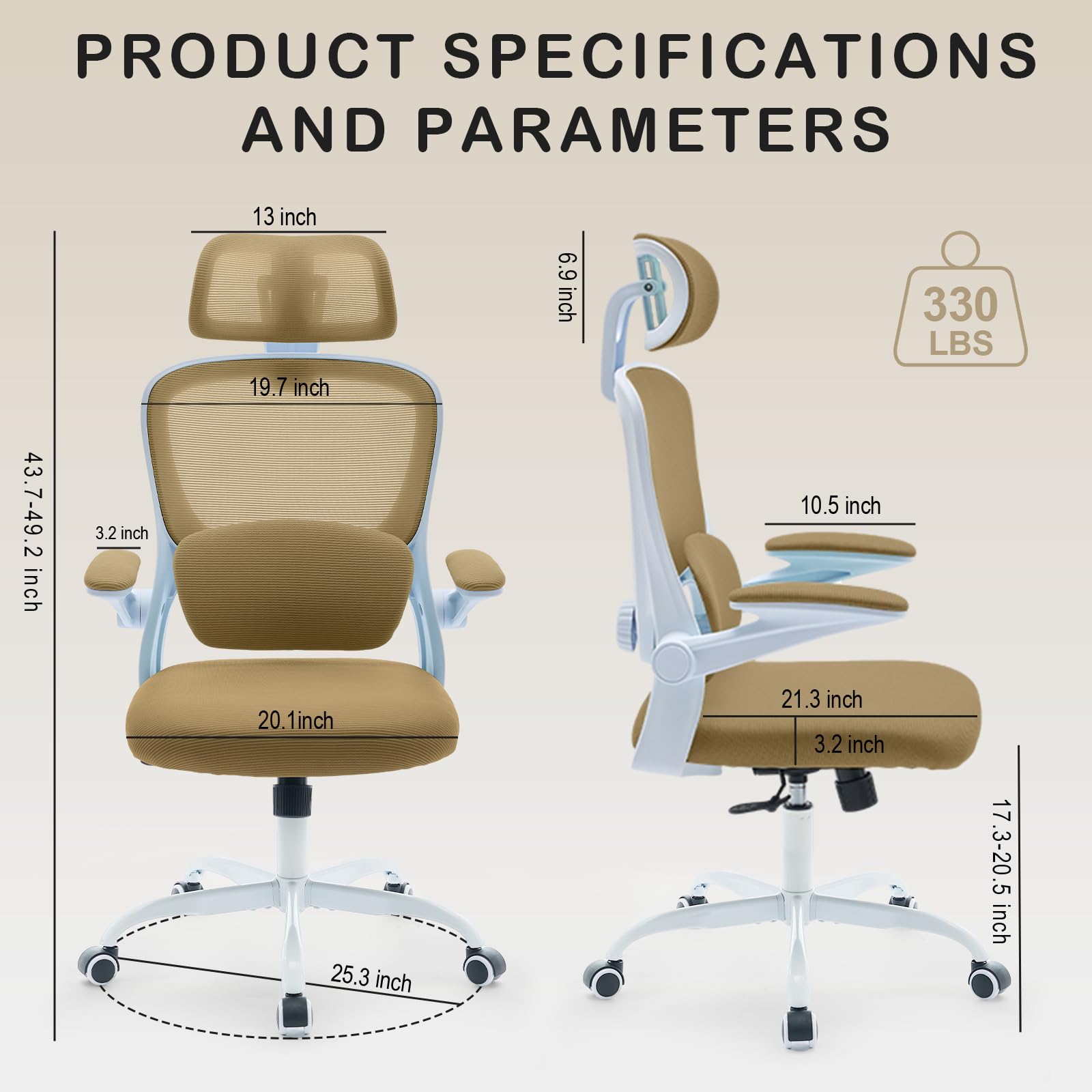 Big and Tall Office Chair 650lbs,heavy Duty Office Chairs with Dual Rubber Wheels,extra Wide Desk Chair,adjustable Ergonomic Lumbar