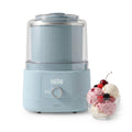 Martha Stewart Ice Cream Maker, 2 Quart Double-Insulated Freezer Bowl, Sorbet & Frozen Yogurt, Ready in 20 Minutes, Mix-Ins Chute, Easy to Clean, Sky Blue