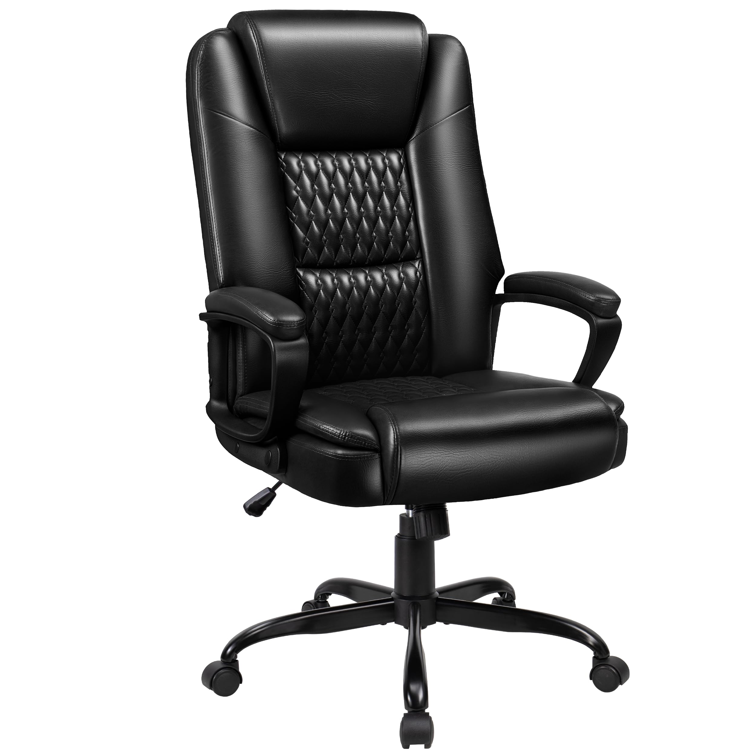 Vendorz Executive Office Chair, High Back Ergonomic Desk Chair with Lumbar Support, Adjustable Big and Tall Computer Chair, 360° Swivel, Pu