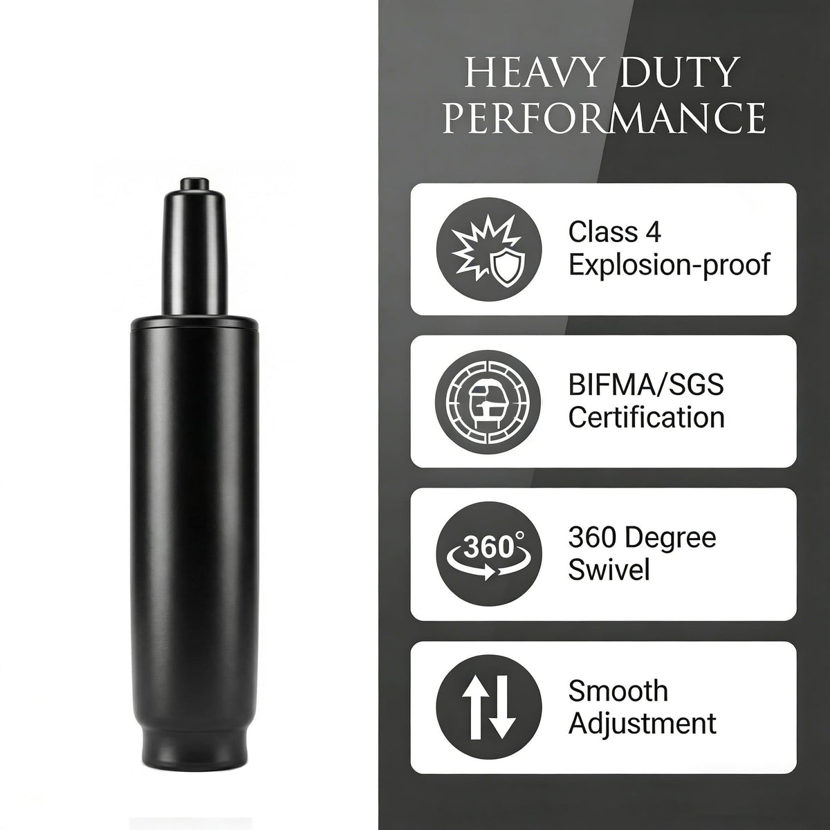 Cqithox 11 Inches-16.5 Inches Office Chair Cylinder Replacement Parts, 5.5in Stroke,heavy Duty 1000 Lbs,hydraulic Chair Gas Lift Universal Gas