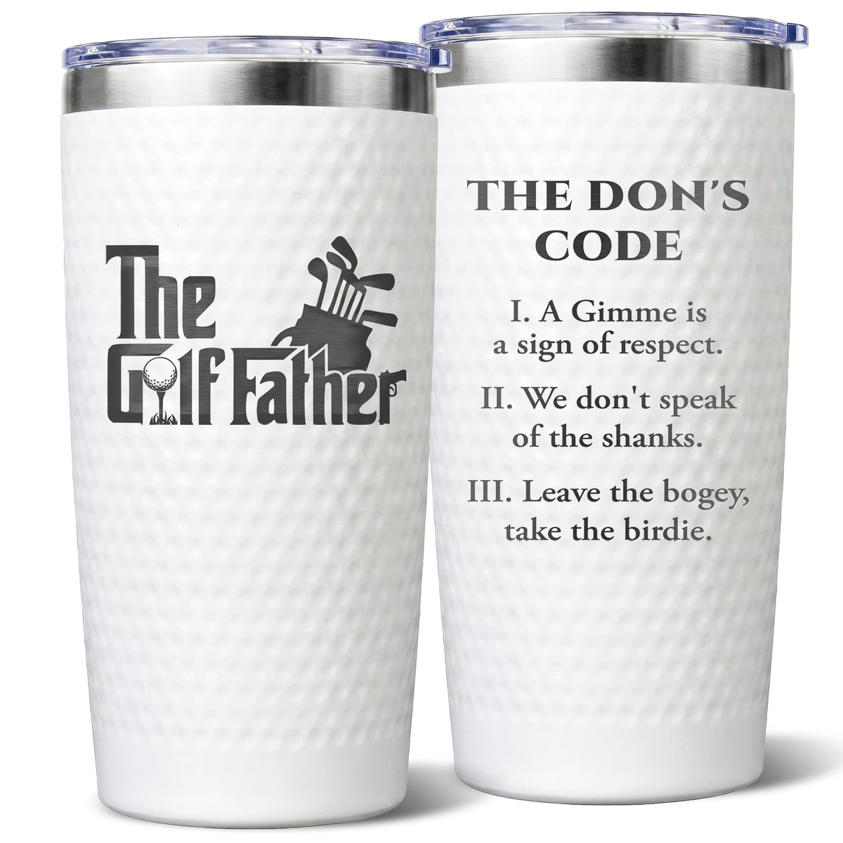 Golf Gifts for Men - Dad Golf Gifts, Cool Golfing Cup for Golfer, Funny Fathers Day Christmas Birthday Golf Gifts from Daughter Son Kids - The Golf Father, 20oz Insulated Dad Tumbler Mug Accessories