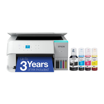 Epson EcoTank ET-2980 Wireless All-in-One Color Supertank Printer with up to 3 Years of Ink Refillable Tanks, Perfect for Home, 15 PPM, 1.44" Colorful Screen, Auto 2-Sided Printing (Renewed)
