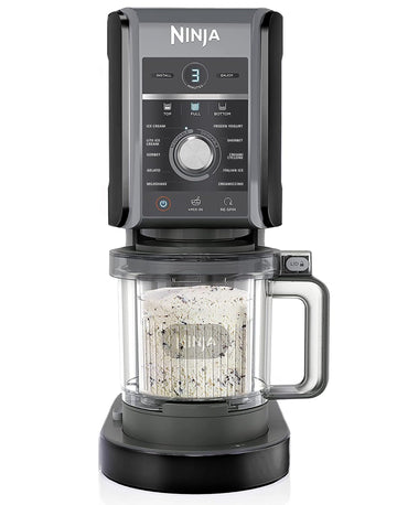 Ninja (Refurbished) NC501 CREAMi Deluxe 11-in-1 Ice Cream & Frozen Treat Maker with 2 XL Family Size Pint Containers, Black (Renewed)