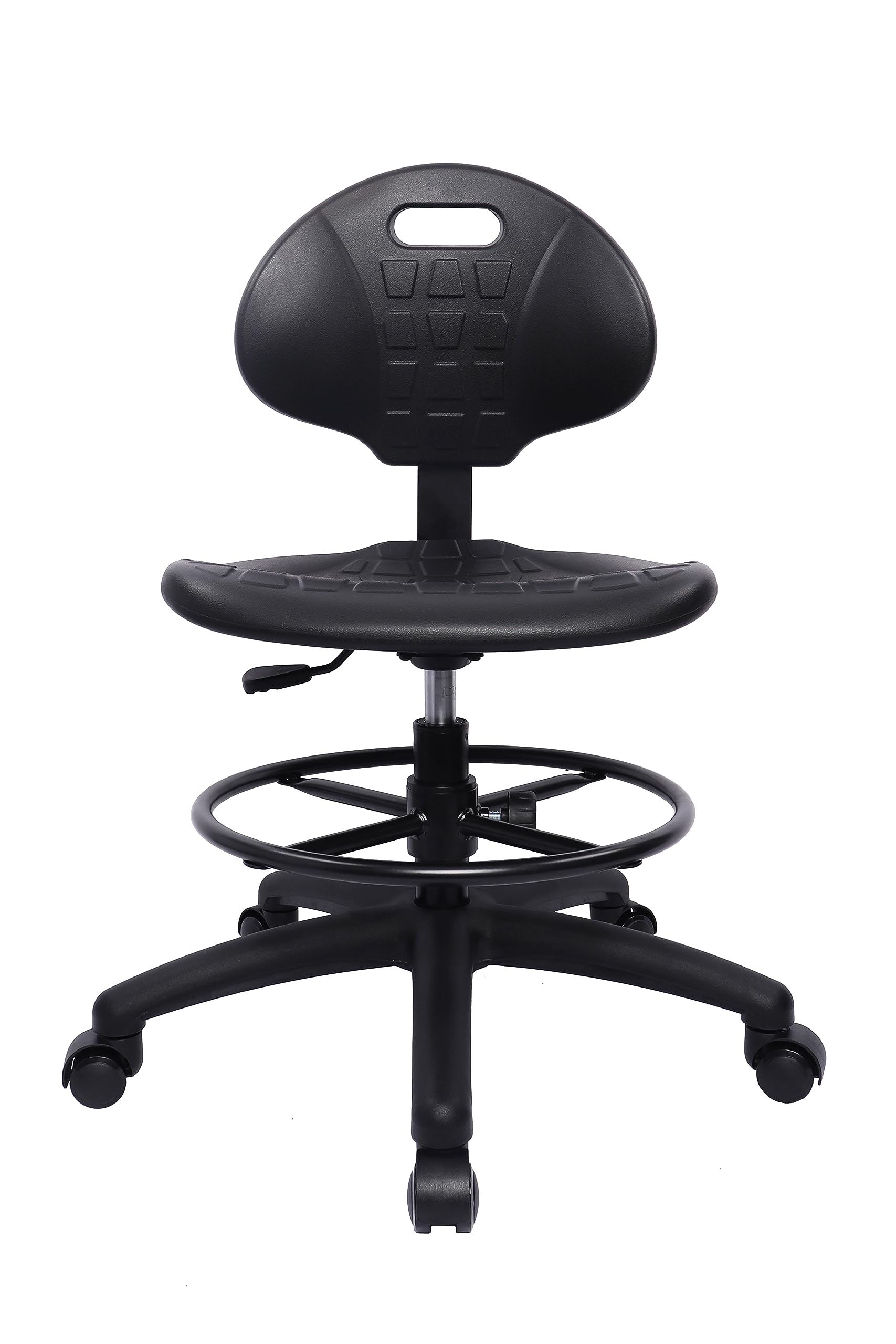 Take Ur Seat® Polyurethane Drafting Lab Stool Chair, 18" Adjustable Footring, 8" Adjustable Height, 450 Lbs Seat Capacity, Heavy Duty, Shipped