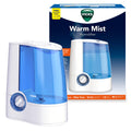 Vicks Warm Mist Humidifier Filter-Free 1-Gal Tank, Auto Shut-Off, Night Light, VapoPad and VapoSteam Compatible