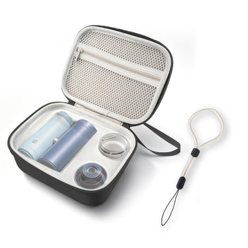 Hard Carrying Case Compatible with Shark ChillPill Fan, Black | for Accessories, Portable Hard Shell, Travel Size Storage Bag, Adjustable Wrist Strap, Portable Handheld Strap