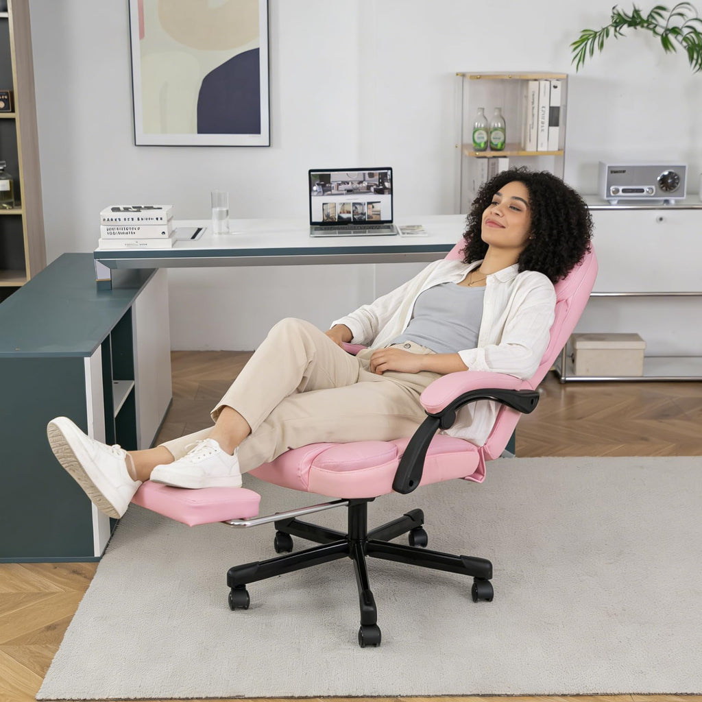 Zuacs Massage Office Chair with Heat 6 Vibration Points,high Back & Heat, Executive Desk Chair,big and Tall Office Chair 400lbs, Comfortable