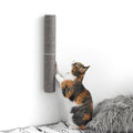 xympo 18" Compact Wall Mounted Cat Scratcher, Sisal Scratching Post - Grey