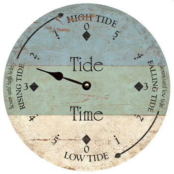 Time Flies Clocks Tide Clock- Personalized Beach Tide Clock
