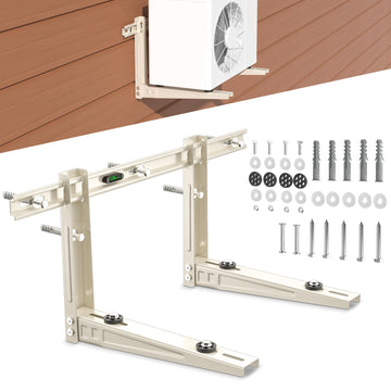 Mini Split Wall Mounting Bracket, Heavy-Duty Wall Bracket for 7000 Btu to 12000 Btu Outdoor Ductless Minisplit Air Conditioner AC Heat Pump Systems, Max 400 Lb Capacity