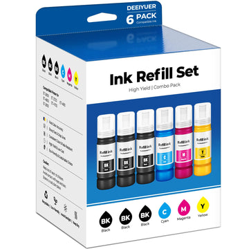 Compatible for EPT522 Ink Refill Bottles ET-2800 ET-4800 ET-2400 ET-2803 Compatible for Eco Tank EPT522 Ink Bottles Use for Eco Tank ET-2400 ET-2720 ET-2800 ET-2803 ET-4800 ET 2800 ET 4800 Printers
