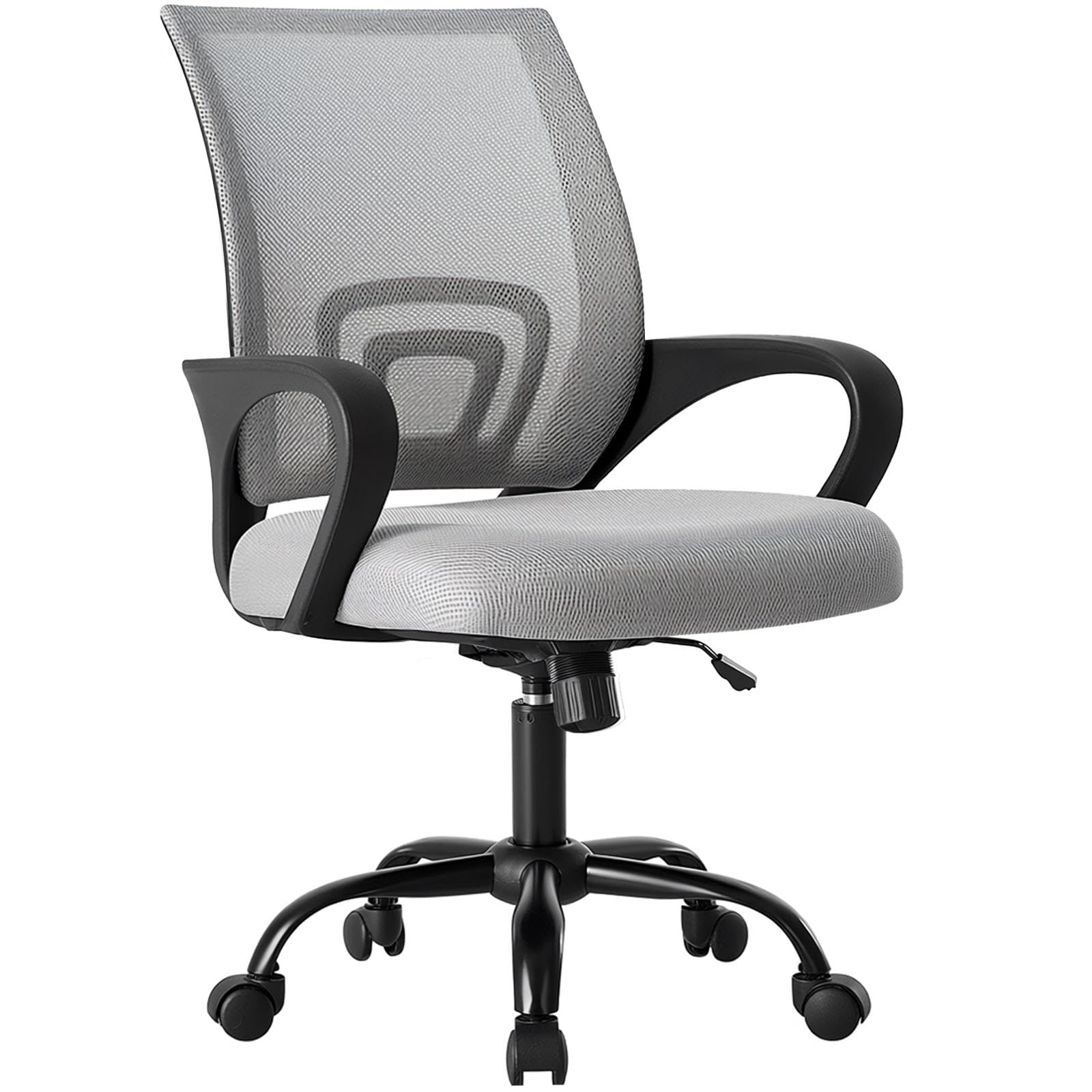Olixis Office Desk Chair, Ergonomic Home Mesh Chair, Lumbar Support, 1, Grey