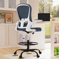 Drafting Chair, Tall Office Chair with Flip-up Armrests Executive Ergonomic Computer Standing Desk Chair, Office Drafting Chair with Lumbar