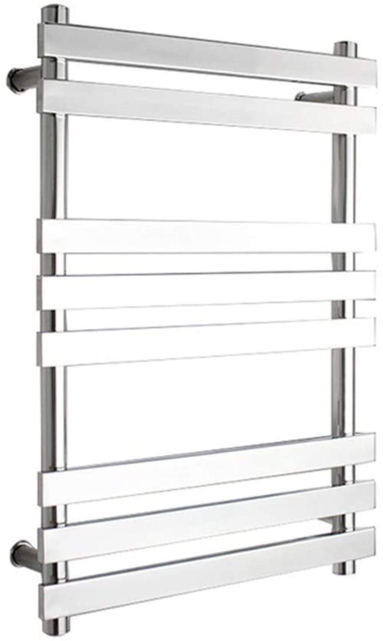 Bathroom Wall Heater Heated Towel Rack Electric Heated Towel Warmer Stainless Steel WallMounted Hot Towel Rack 67 Watt Polished Chrome Finished for Bathroom Plug in (Size : Hard ()