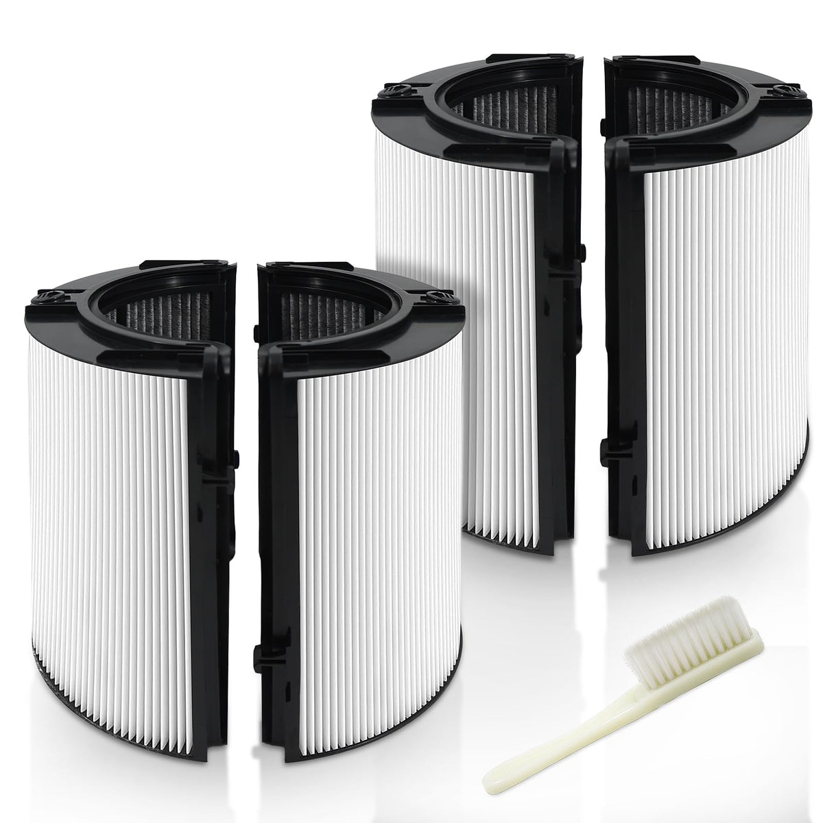 2 Pack HP1 HP2 Filter replacement For Dyson HP1 HP2 HP10 TP07 TP10 TP09 TP06 TP04 TP7A HP07 HP06 HP04 HP09 HP4A HP7A PC2 PC1 DP04 360°combi glass carbon air puri-fier filter