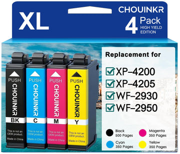 Remanufactured Replacement for Epson 232xl Ink cartridges | with Expression Home XP-4200 XP-4205 WF-2930 WF-2950 (2 Black)