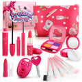 Woumserta Toddler Girl Toys, Pretend Makeup Kit for Girls 3-5, Kids Play Makeup Set for Kids 3-5 4-6, Toddler Makeup Kit with Fake Makeup Set, Car Key & Make up Toy for Age 3 4 5 Year Old Girl Gifts