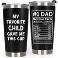 Gifts for Dad Tumbler for Men - Fathers Day Dad Gifts for Father from Daughter Son, Funny Dads Father’s Day Birthday Gift Ideas, My Favorite Child Gave Me This Cup Tumbler 20 Oz