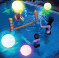 FLAMDYNO Pool Toys, 4/8 Pack 12" Light Up Beach Balls with 8 LED Modes, Up to 60H Glow Pool Balls, IP67 Waterproof & Leak-Resistant Inflatable Beach Balls for Kids 3-10, Pool Party Games & Decorations