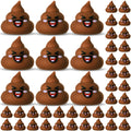 JellyArch 30 Pcs Tiny Poop Figurine Mini Expression Poo Statue Small Fake Poo Figures Poop for Gift Bag and Halloween Egg Fillers Hide and Seek Props Party Supplies Gifts (Brown)