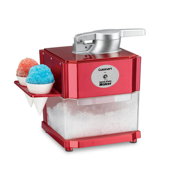 Cuisinart Snow Cone Machine, 90W Motor & Interlock Safety, 4 Reusable Cones