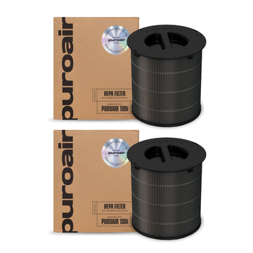 PuroAir 130 Replacement Filter - Genuine Puro Air 130 Filter Replacement - Official PuroAir Air Purifier HEPA Filter with CarbonTech Filters 99.9% of Pollen, Dust, Pet Dander, Smoke, Odors (2PK)