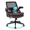 Beryth Big and Tall Office Chair, 500lbs Heavy Duty Ergonomic Mesh, Brown, 1BOX