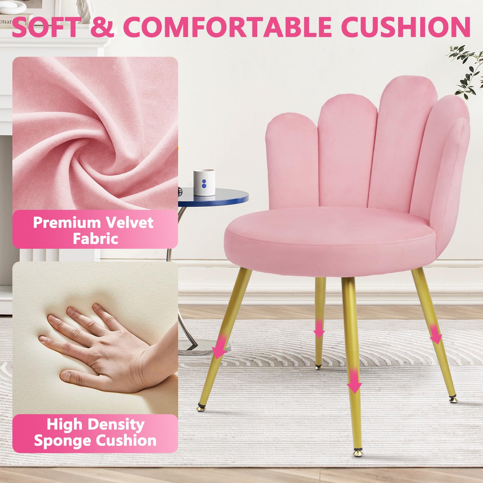 Clatina Waiting Room Guest Chair with Bonded Leather Padded Arm Rest for Office Reception and Conference Desk, Pink, 1pk, Brown-sled Base