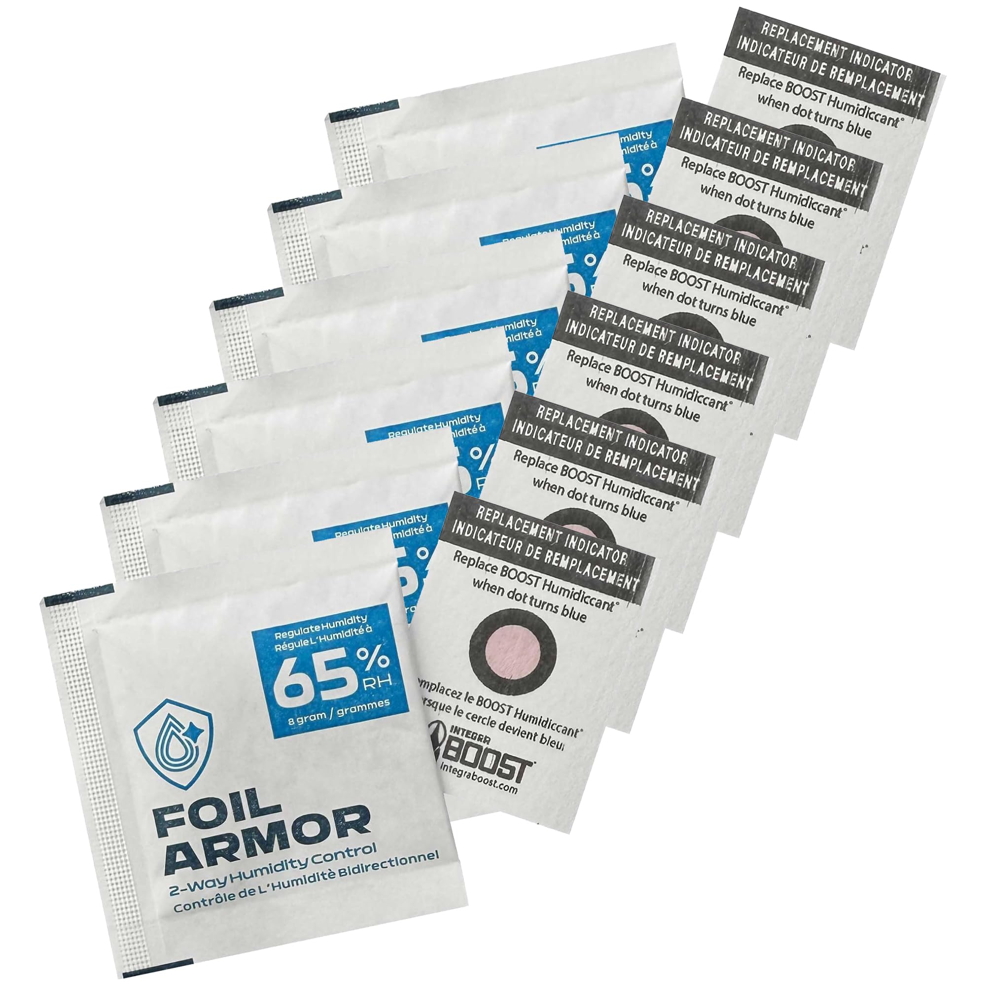 65% RH, 2-Way Humidity Control Packs for Trading Cards – 8g, Pack of 6 – Flatten Curled Foils, Preserve Collectible, Holographic, Rare & Sports Cards Storage Protection