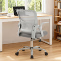 Sweetcrispy Computer Desk Chair, Home Office Chair, Lumbar Support, 23.22 Inch, Grey