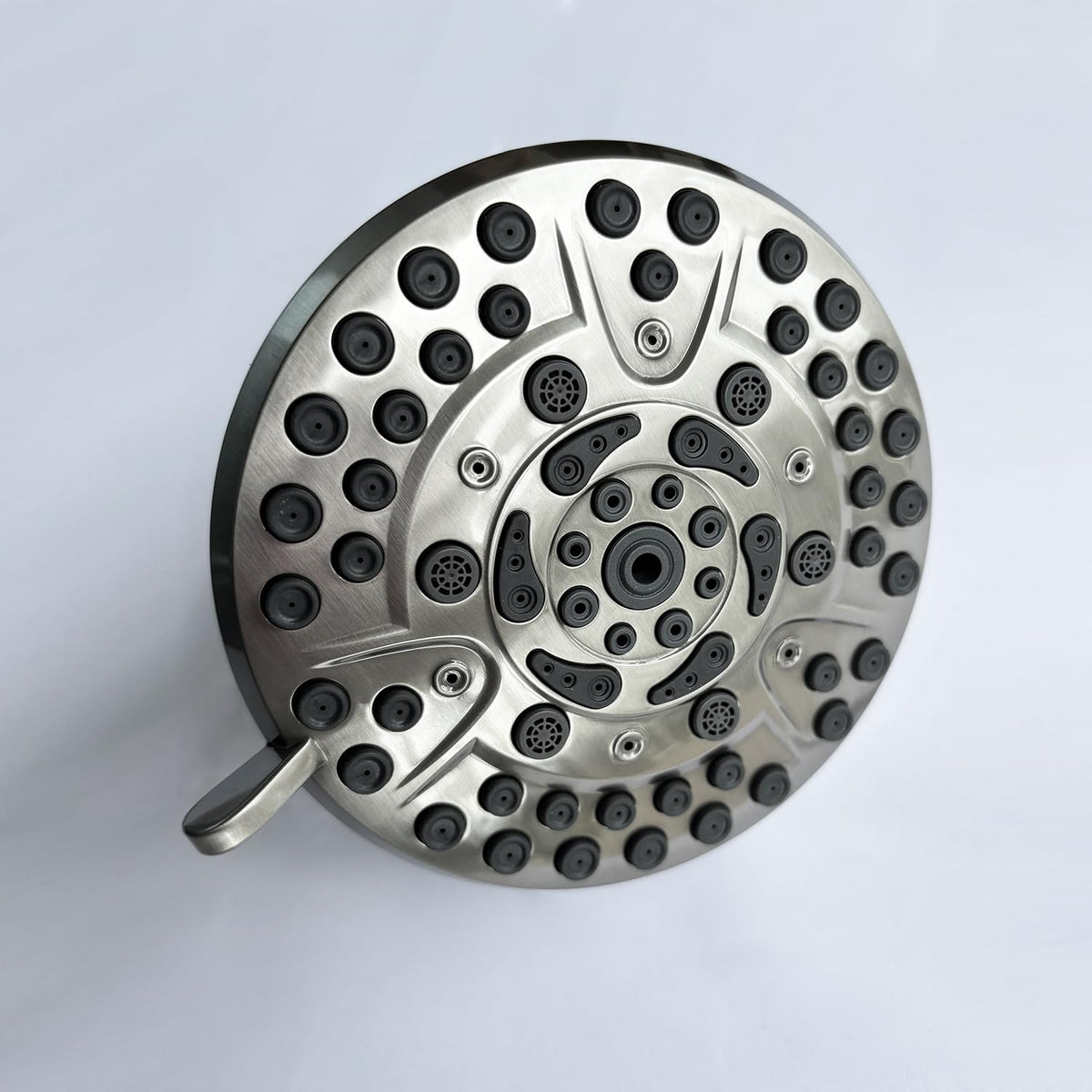 Kaimei 10-Setting Rain Shower Head | Chrome Finish | 4.7 inch Fixed Fixture with 360° Rotation | Bathroom Shower Head