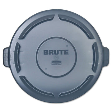 Box King RUB123L Brute Container Flat Lid, 44 gal, 24.25" W x 1.5" H, Gray