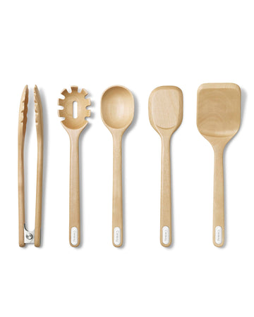 Caraway 5-Piece Wooden Utensil Set, Cooking Utensil Set