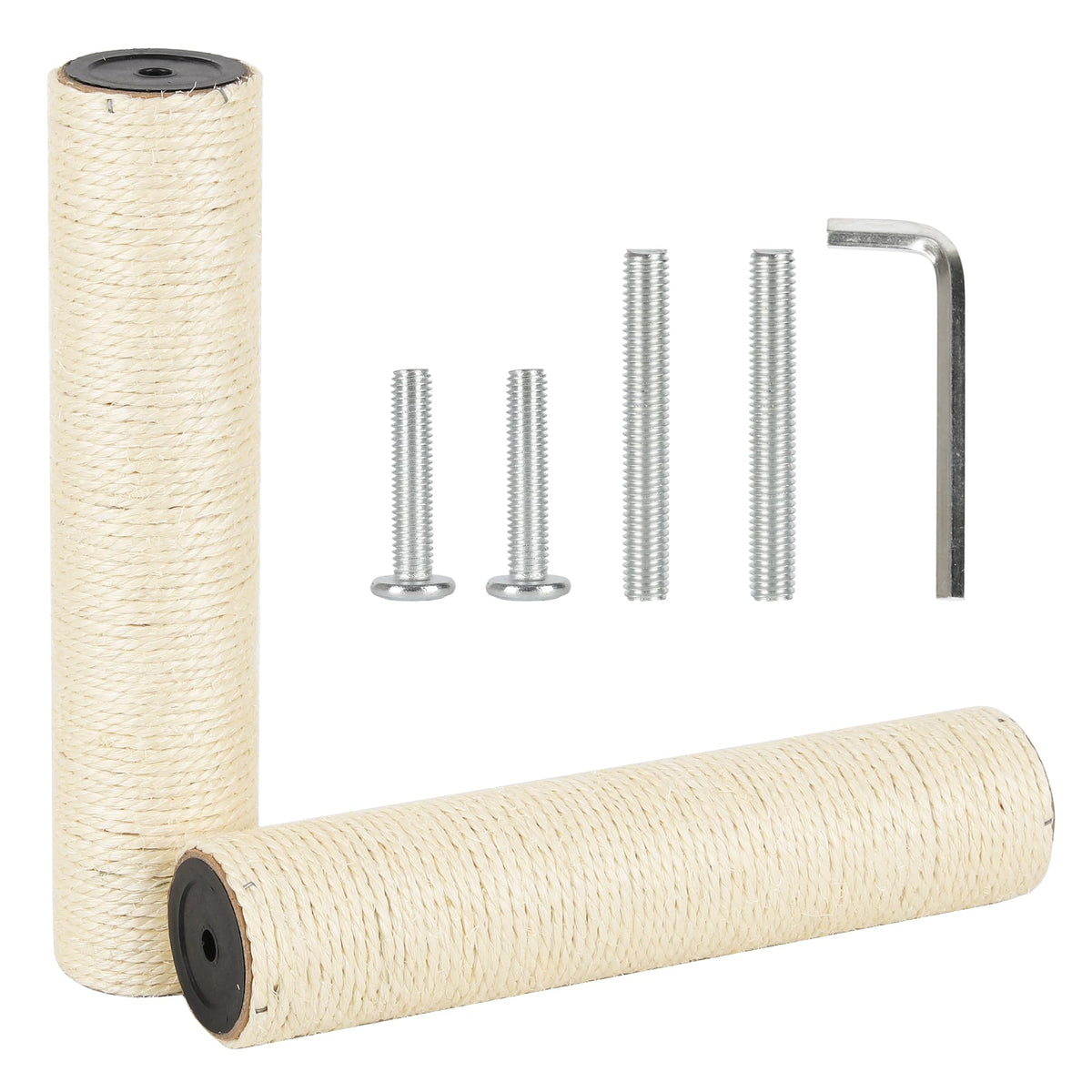 6.8cm 2.7in Diameter Cat Tree Scratching Post Replacement Sisal (2posts*30cm/11.81in, M8)