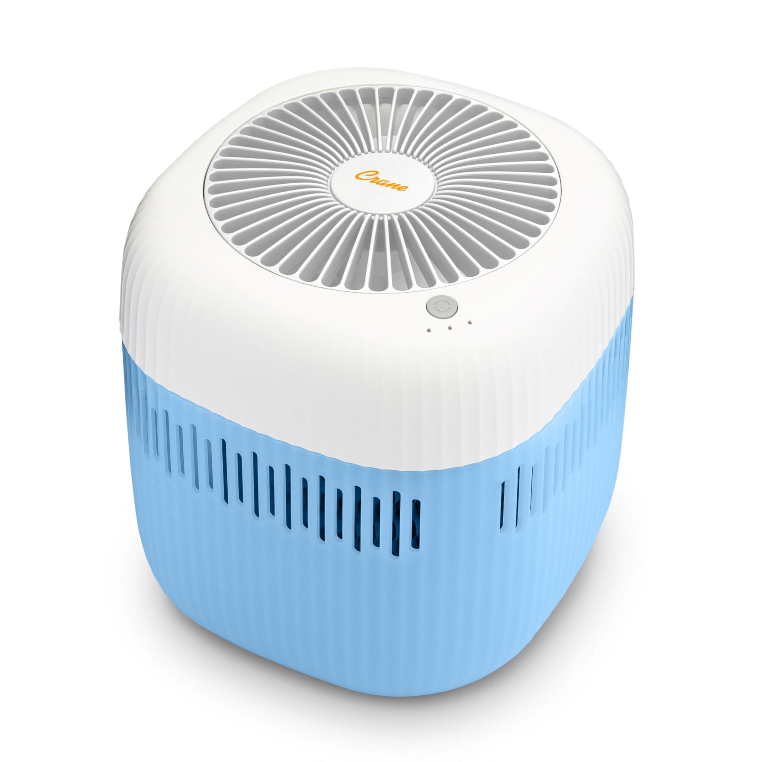 Crane Evaporative Humidifier, Wick Filter, Dishwasher Safe Tank, UV Light, No White Dust, Whisper Quiet, Bedroom Nursery Office, 1.9L Tank, Up To 250 SQ FT