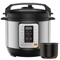 DUMOS Electric Pressure Cooker 16-in-1, 8QT Programmable Multi Cooker with 12 One-Touch Presets, Soup Steam Yogurt and More, Ceramic Inner Pot Delay Start & Keep Warm, Includes Recipe Guide, Silver