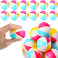 Jerify 24 Pcs Mini Beach Stress Balls 2.5 Inch Foam PU Relief Stress Ball Mini Rainbow Blow Up Beach Balls Toys for Girls Boys Birthday Beach Hawaiian Party Favors Summer Water Games (Bright Color)